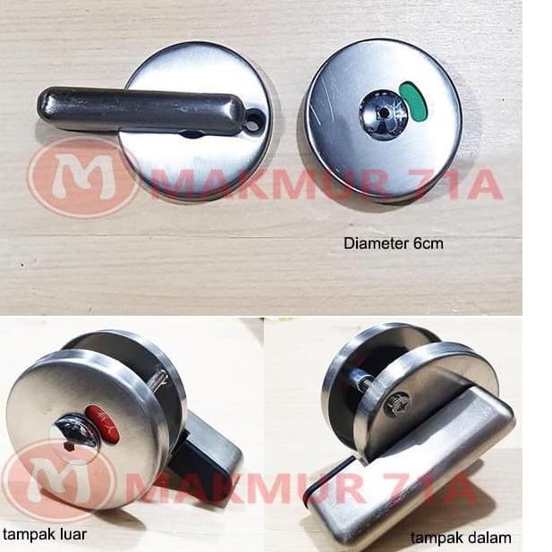 Grendel Kunci Pintu Partisi Toilet Harfit / Grendel Indikator Toilet