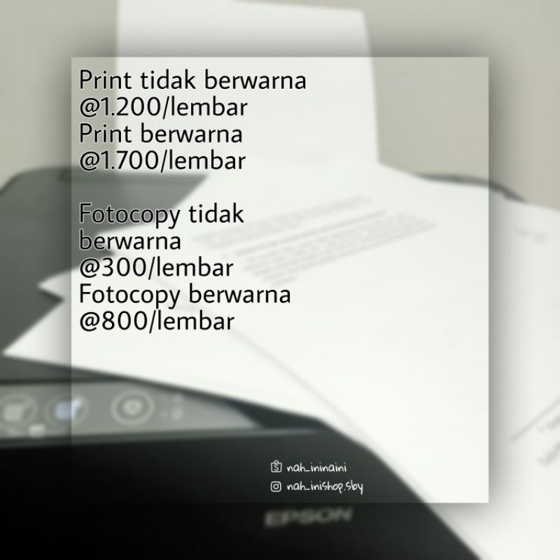 

Print dan Fotocopy