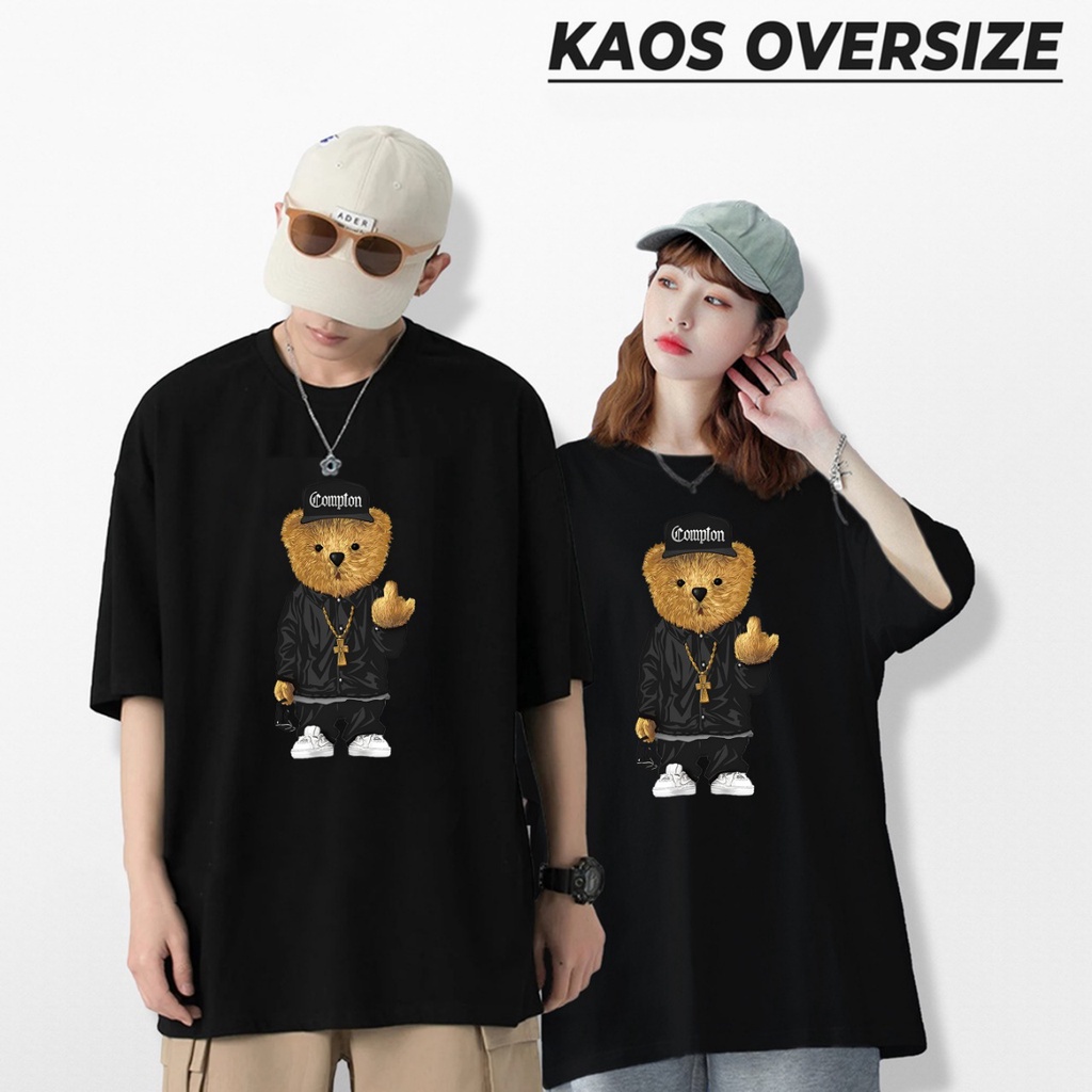 GSC - Baju Kaos Oversize Compton Let there be / Kaos Oversize Unisex Bahan Cotton Combed 24S