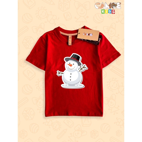 Kaos Anak KIDS Snowman Natal Merry Christmas