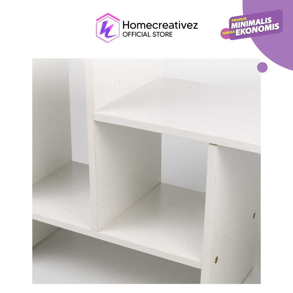 Rak Buku Rakit DIY Kayu Minimalis Organizer