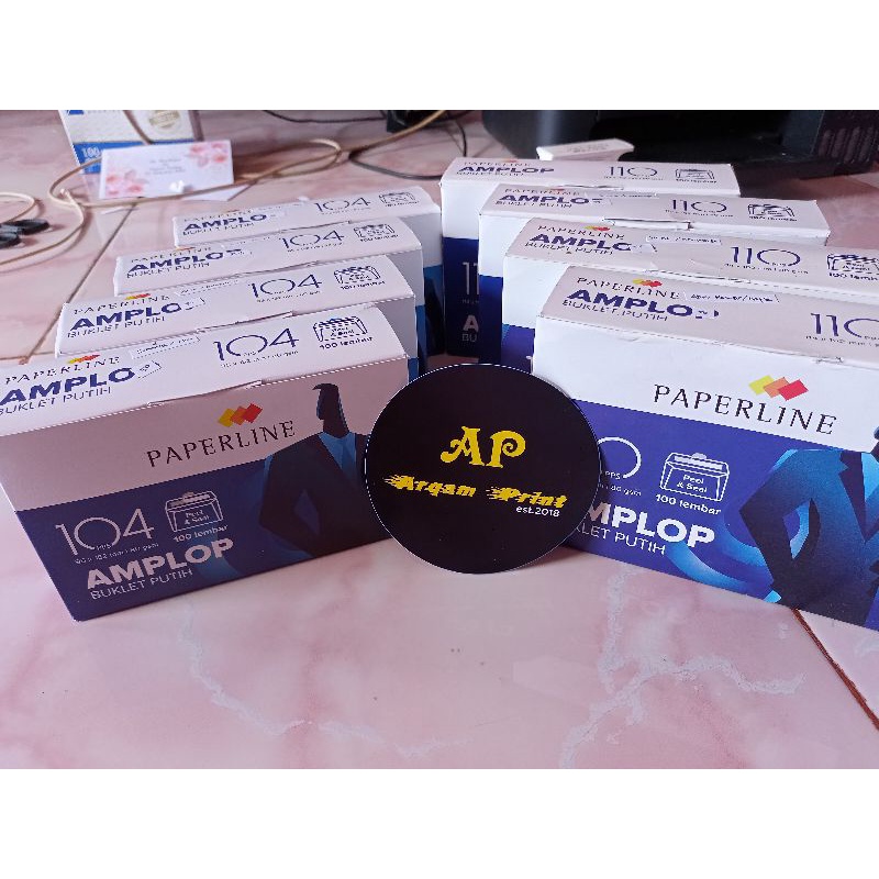 

Amplop custom nama, menggunakan amplop paperline 104