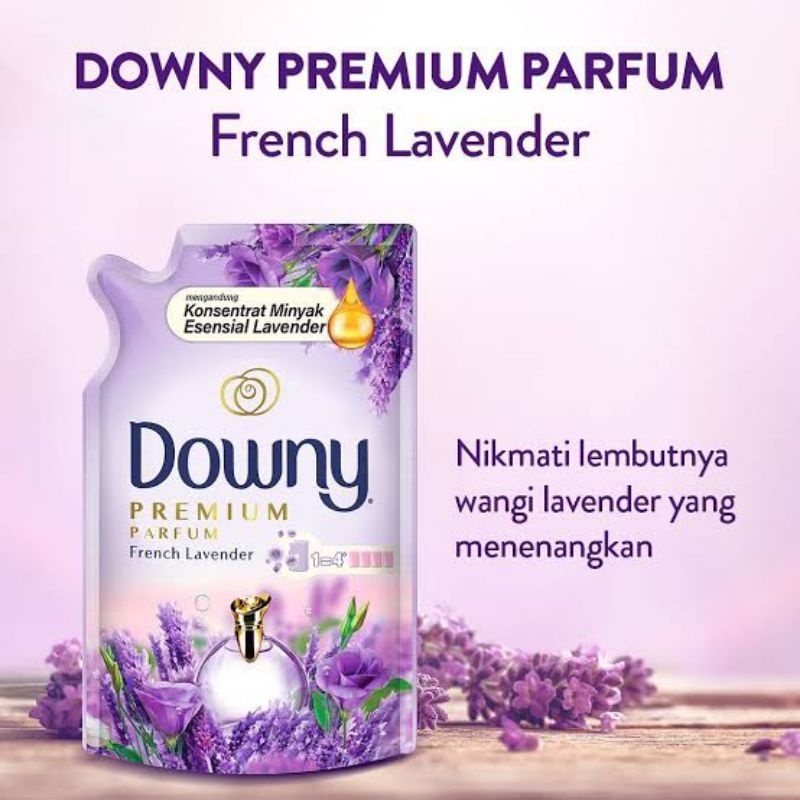 Downy Pewangi dan Pelembut Pakaian Konsentrat Adorable Bouquet, Fresh Bouquet, French Lavender 550 ml