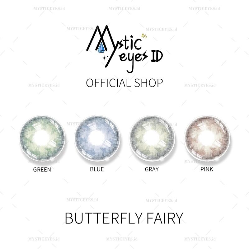 [✅COD] MYSTICEYES SOFTLENS BUTTERFLY FAIRY LENSA KONTAK NORMAL 14.0 MM