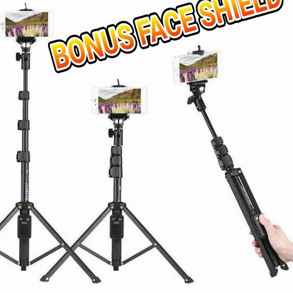 Tongsis Tripod 2in1 Yunteng VCT-1608 Remote Shutter Bluetooth vct1608