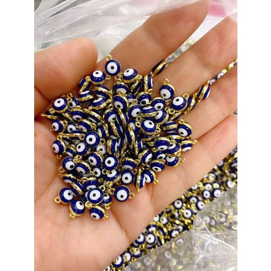 5000pcs Liontin Bentuk Evil Eye Bahan Alloy Untuk Membuat Perhiasan Kalung Dan Gelang