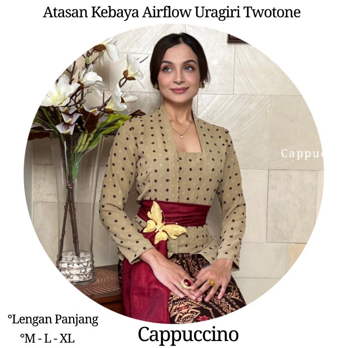 Atasan Kebaya Airflow Uragiri Twotone Lengan Panjang