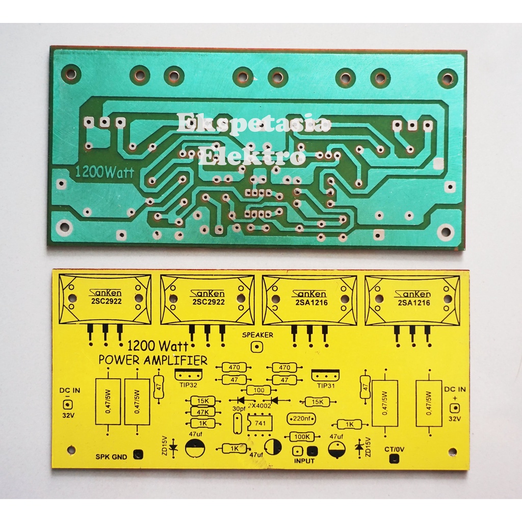 PCB Power Amplifier 1200 Watt Mono