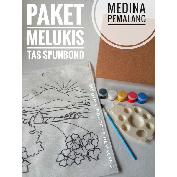 

Paket Melukis-Mewarnai Tas Spunbond Painting Kit Set