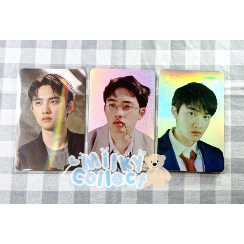 official photocard d.o. kyungsoo exo deco ticket set hologram standee dftf hologram postcard empathy