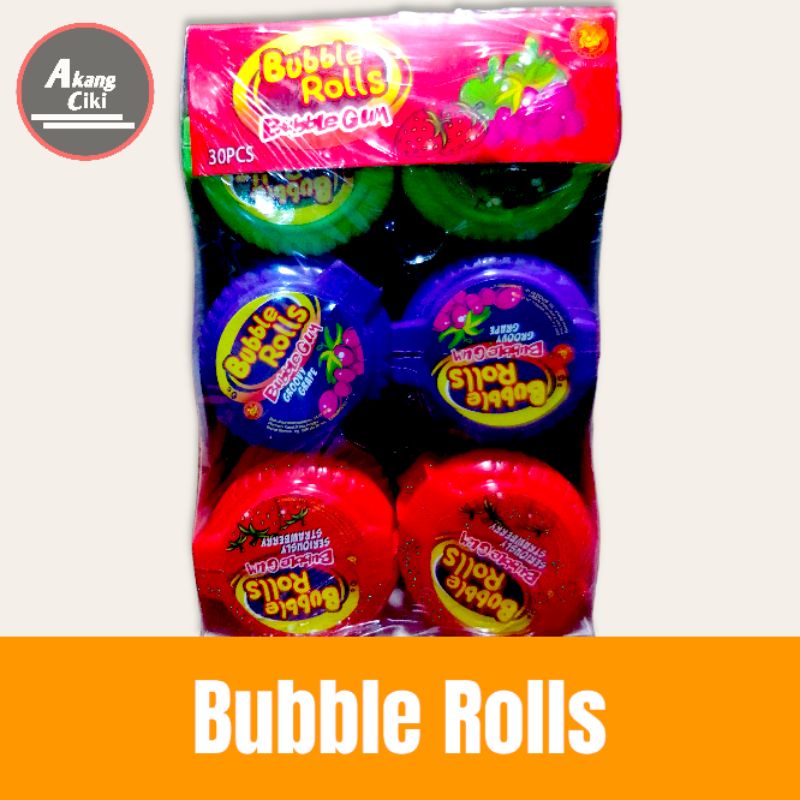 

PERMEN KARET BUBBLE ROLLS 30 PCS