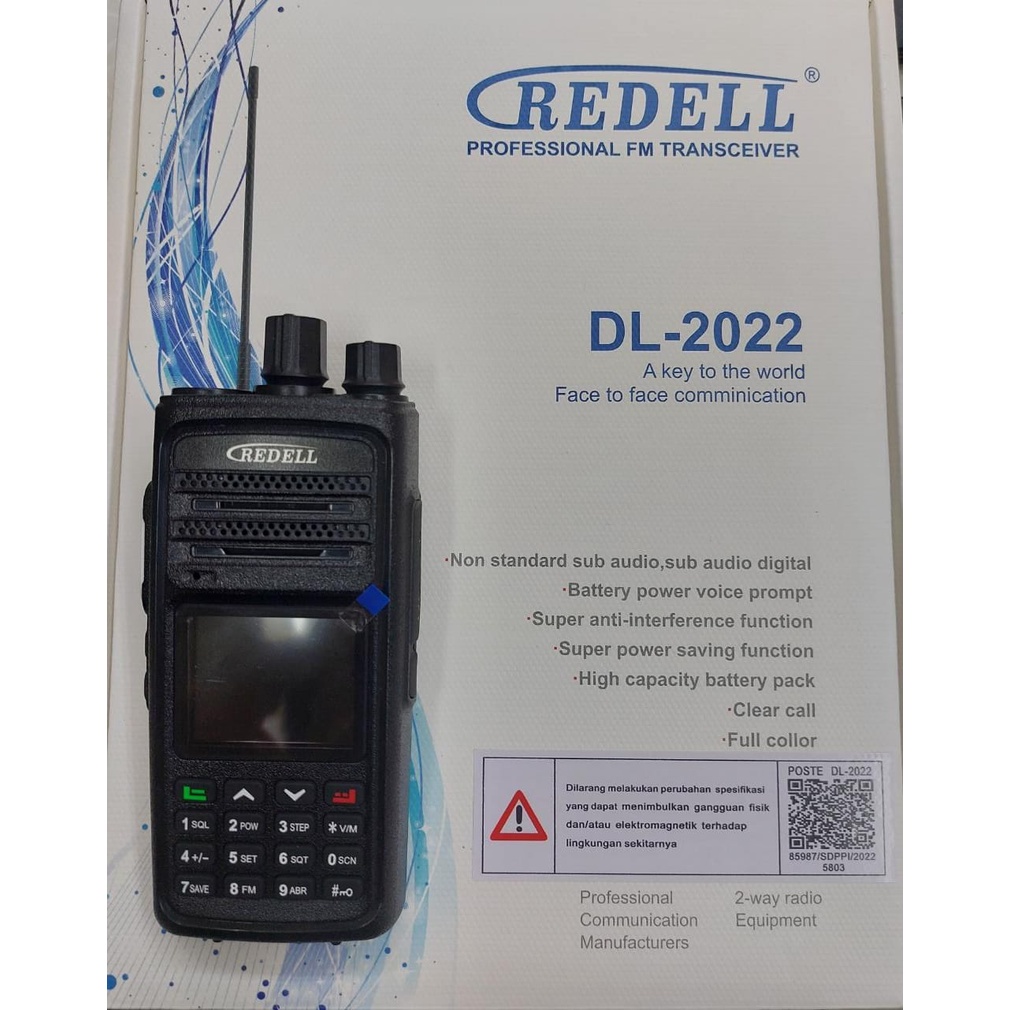 HT HANDY TALKIE REDELL DL -2022 TRI BAND