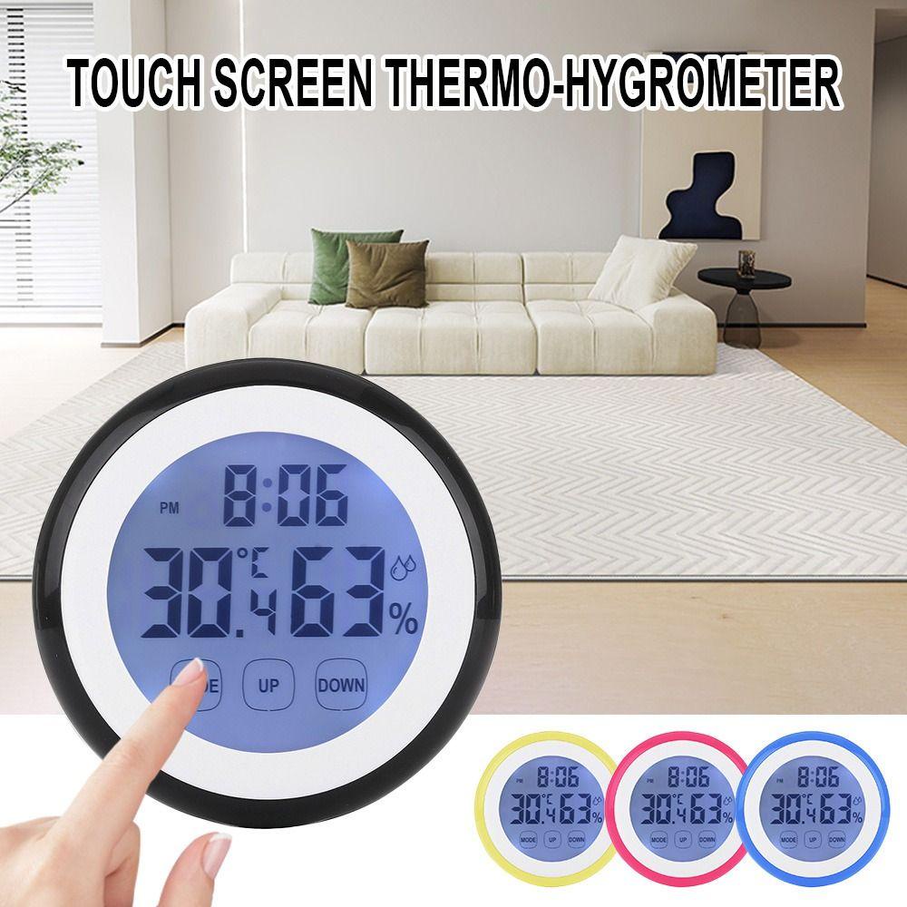 Solighter Digital Thermo-hygrometer Untuk Jam Alarm Indoor Bulat Rumah