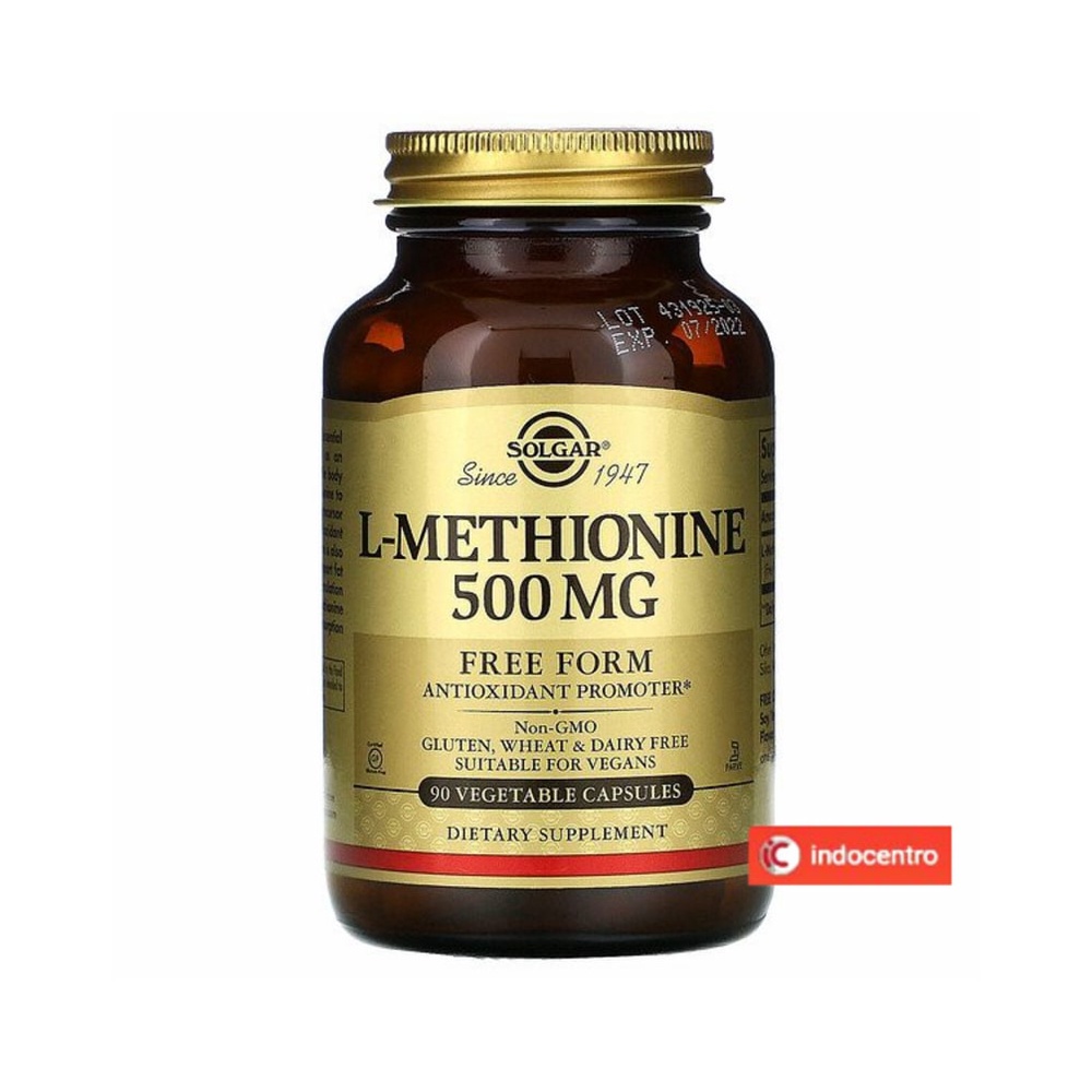 Solgar L-Methionine 500mg 90 Vegetable Caps