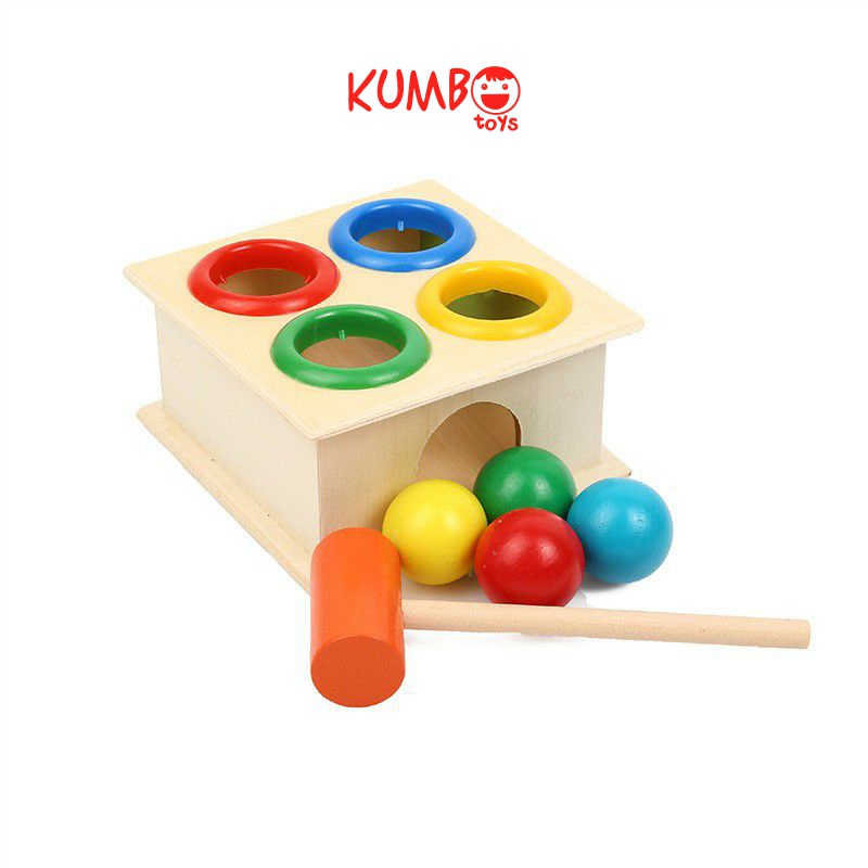 Mainan Montessori Hammer Case Mainan Pukul-pukulan