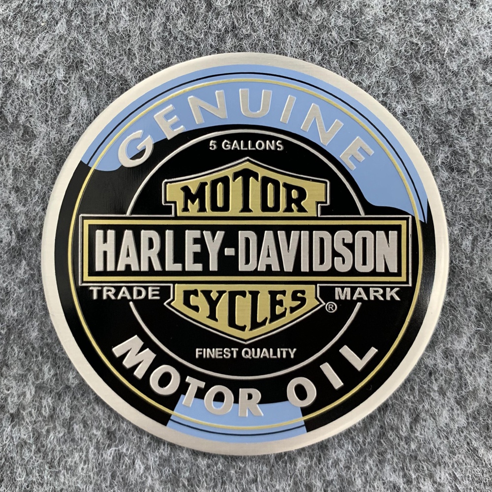 Harley Stiker Logam Badan Tangki Bahan Bakar Motor Sepeda Motor Gaya Retro Lambang Aluminium Stiker Aksesoris Modifikasi Harley-Davidson Iron 883 Road King