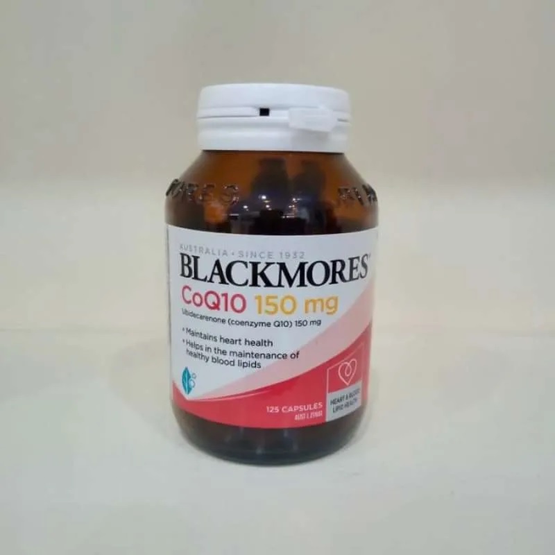 Blackmores Black Mores CoQ 10 Co Q 10 Q10 150mg 150 mg Blackmore More CoQ10 125 kapsul Vitamin Suple