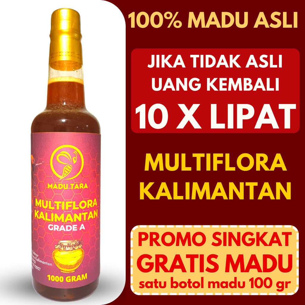 

MADU MULTIFLORA KALIMANTAN 100%ASLI MENTAH MURNI RAW HONEY MADU TARA