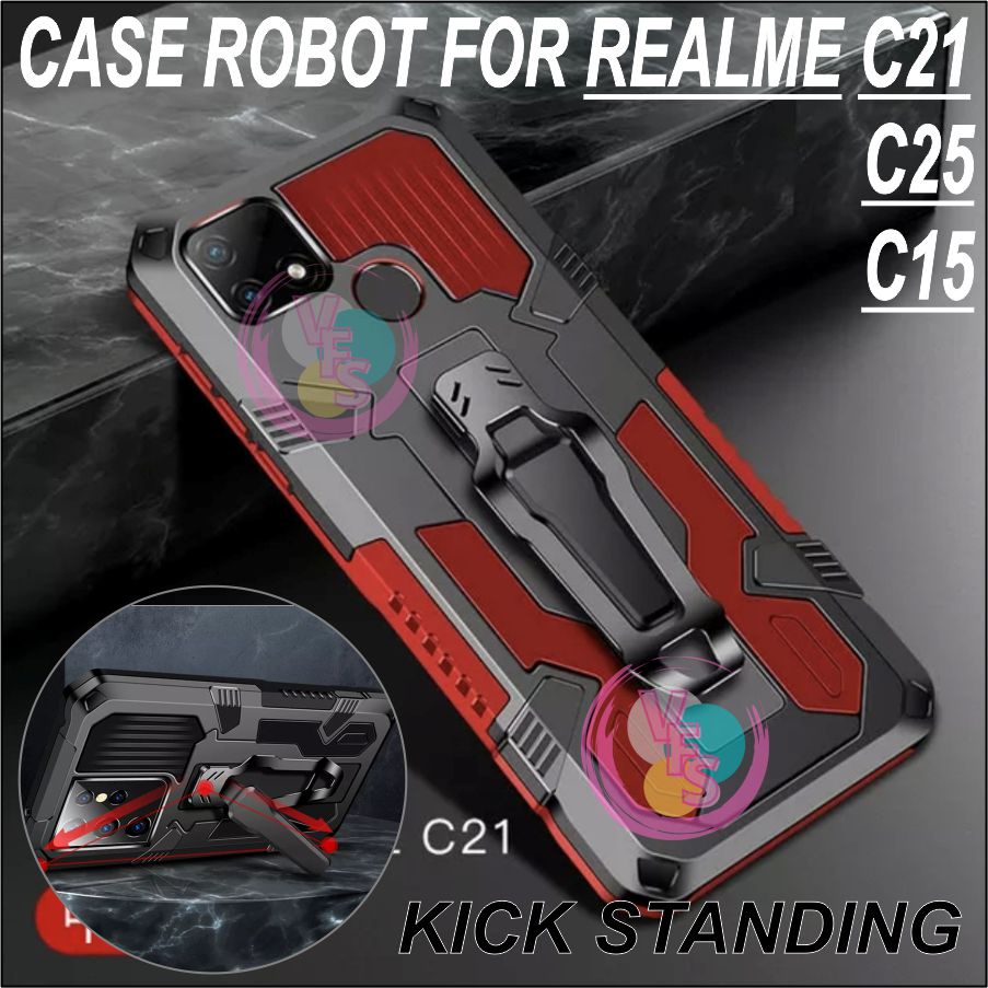 Realme C11 Realmi C12 Rilmi C15 Rilme Relmi Relme C 11 12 15 2021 Hard Case Belt Robot Transformer S