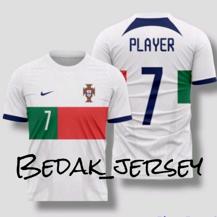 Jersey Portugal Piala Dunia 2022 2023 Full Printing Free Nameset