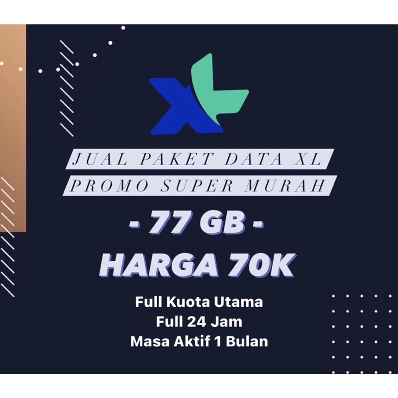 PAKET DATA XL 77GB MURAH