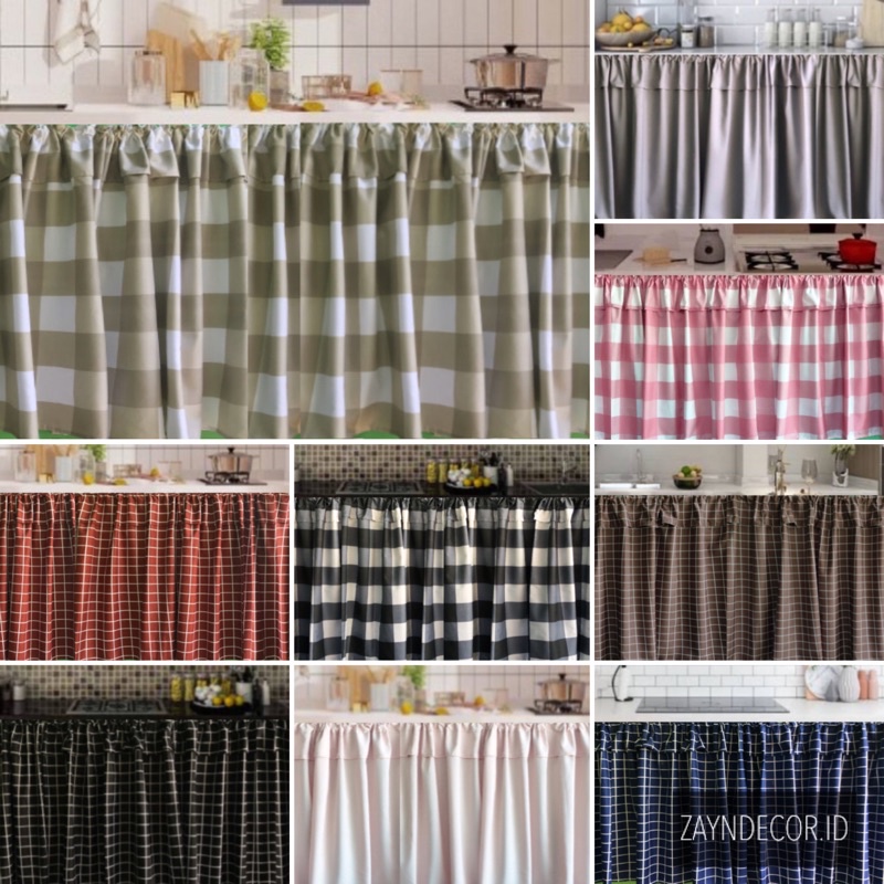 GORDEN KOLONG DAPUR TINGGI 50,75,85 MINIMALIS MODERN AESTHETIC MOTIF KOREAN KOTAK POLOS PREMIUM