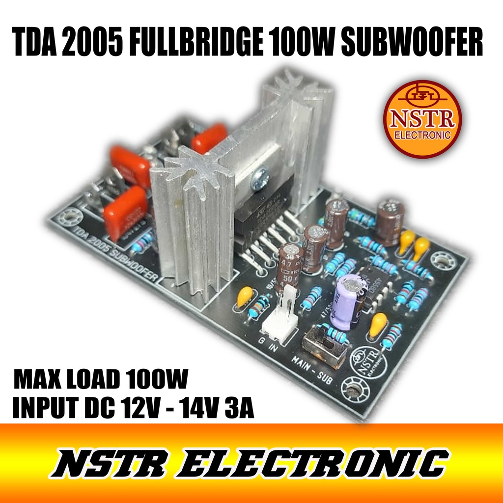 TDA 2005 Fullbridge  Amplifeir fitur subwoofer