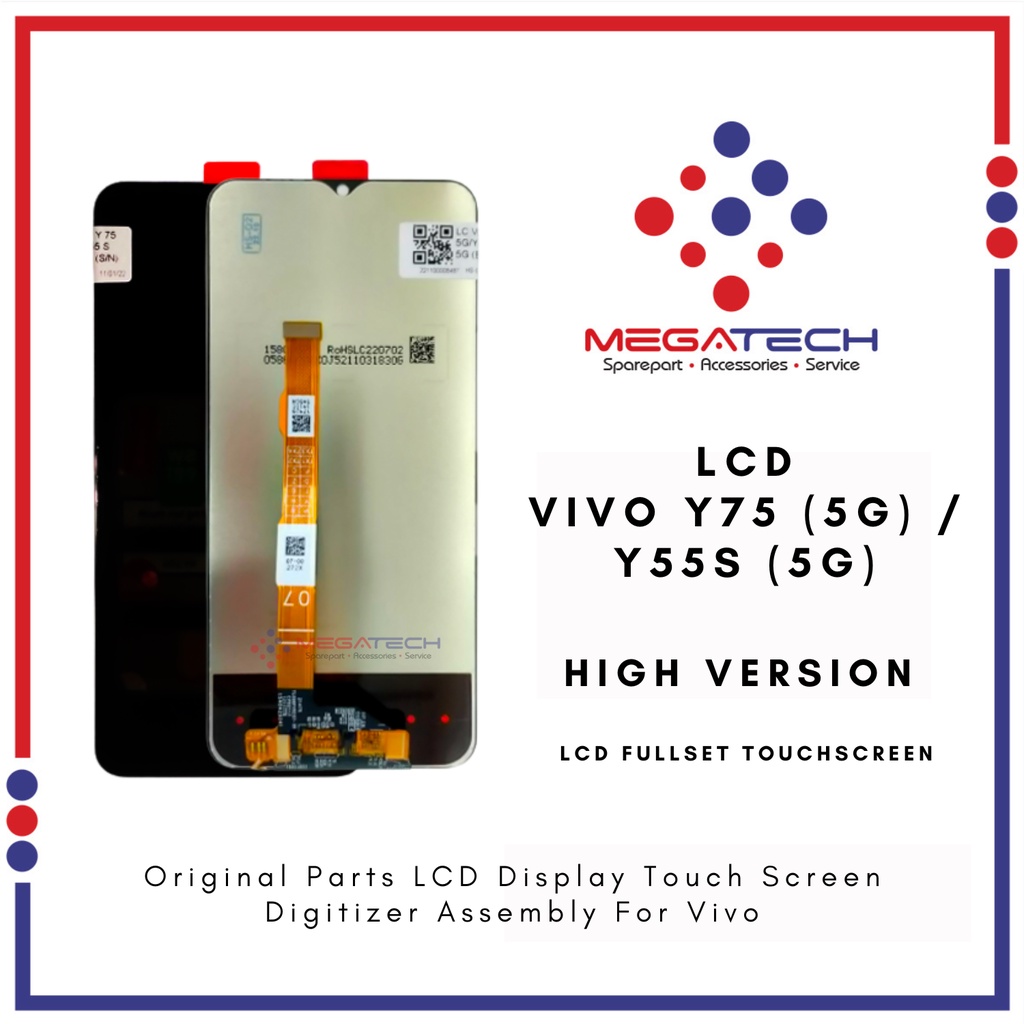 LCD Vivo Y75 / Vivo Y55S (5G) Fullset Touchscreen