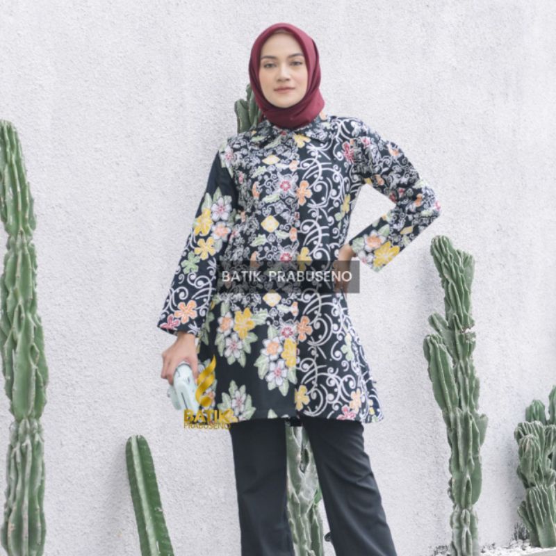 Tunik Wanita Elegant Batik Prabuseno Motif Wening