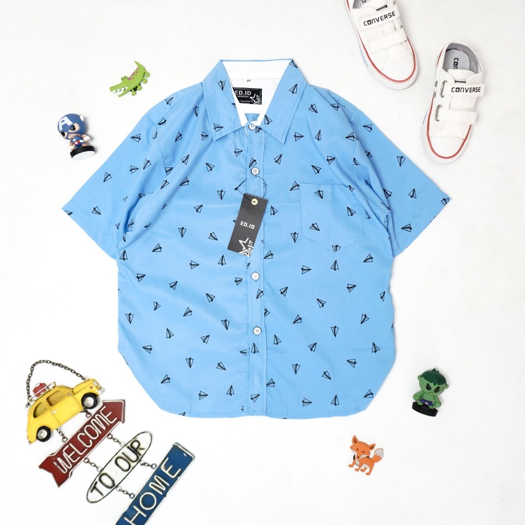 MOKOKOMO kemeja anak laki-laki Mercy kemeja anak Lengan pendek Fashion Anak Terbaru