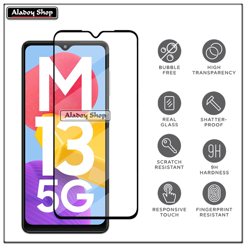 Case Samsung M13 5G Armor Fushion Transparent Casing + Tempered Glass Full Layar dan Skin Carbon