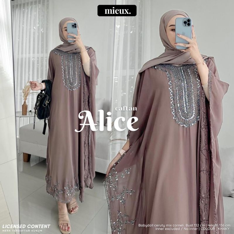 ALICE CAFTAN BABY DOLL CERUTY PAYET MEWAH (  NO INNER ) By MIEUX