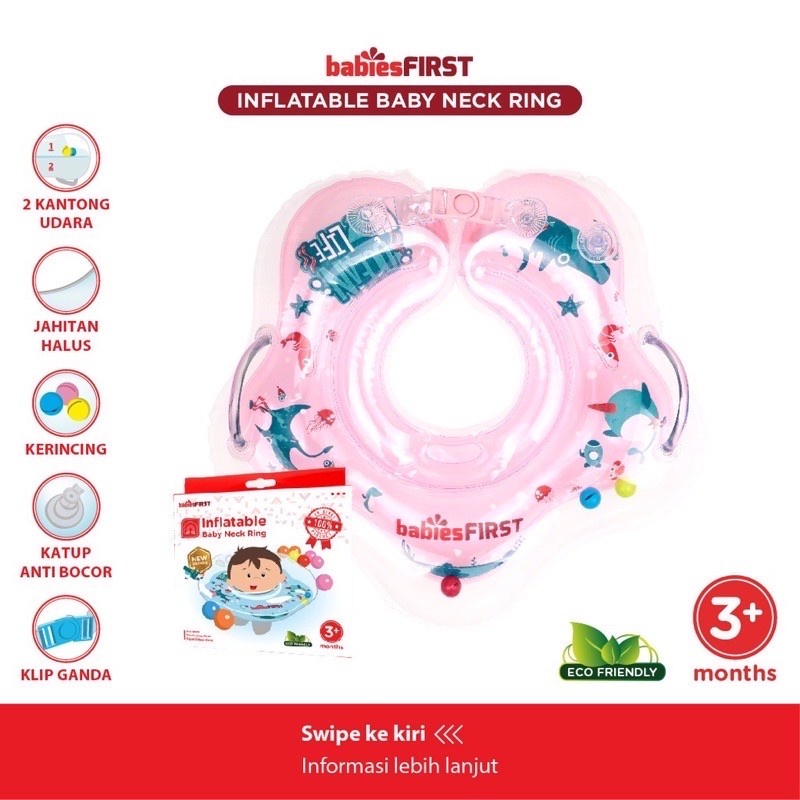 BABIESFIRST Inflatable Baby Neck Ring / Ban Leher Bayi / Ban Renang Bayi / Pelampung Leher Bayi