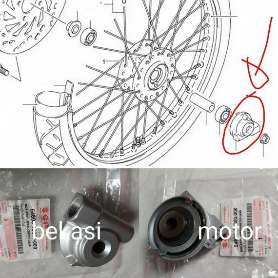 Motor Sparepart Motor gear box speedometer suzuki shogun 110 bisa FL