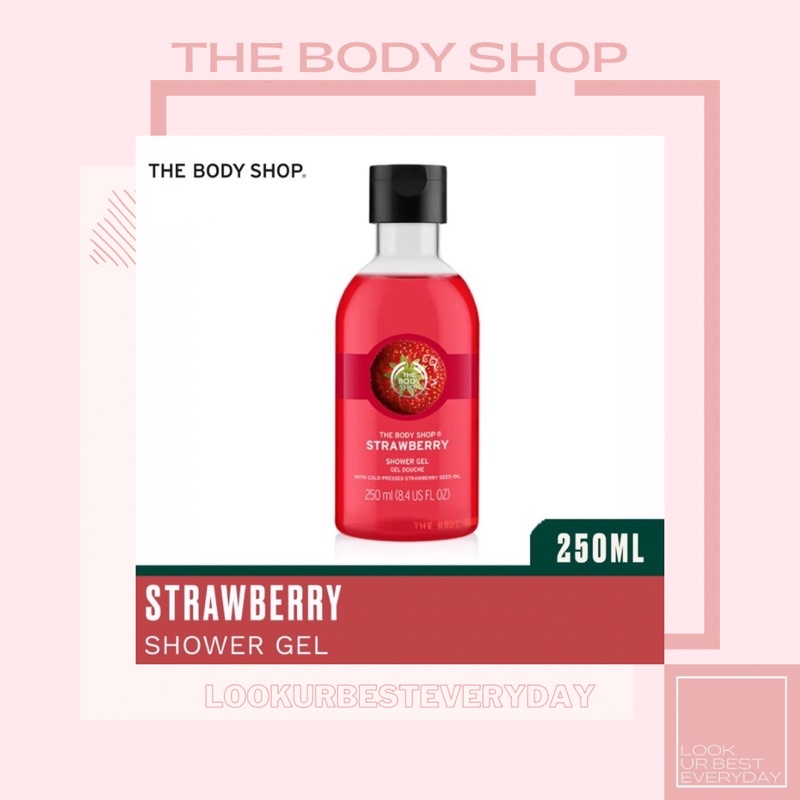 Jual The Body Shop Strawberry Shower Gel 250 Ml Shopee Indonesia