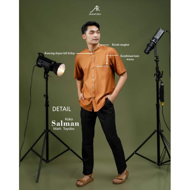 koko lengan pendek koko lebaran koko ArRafi koko salman