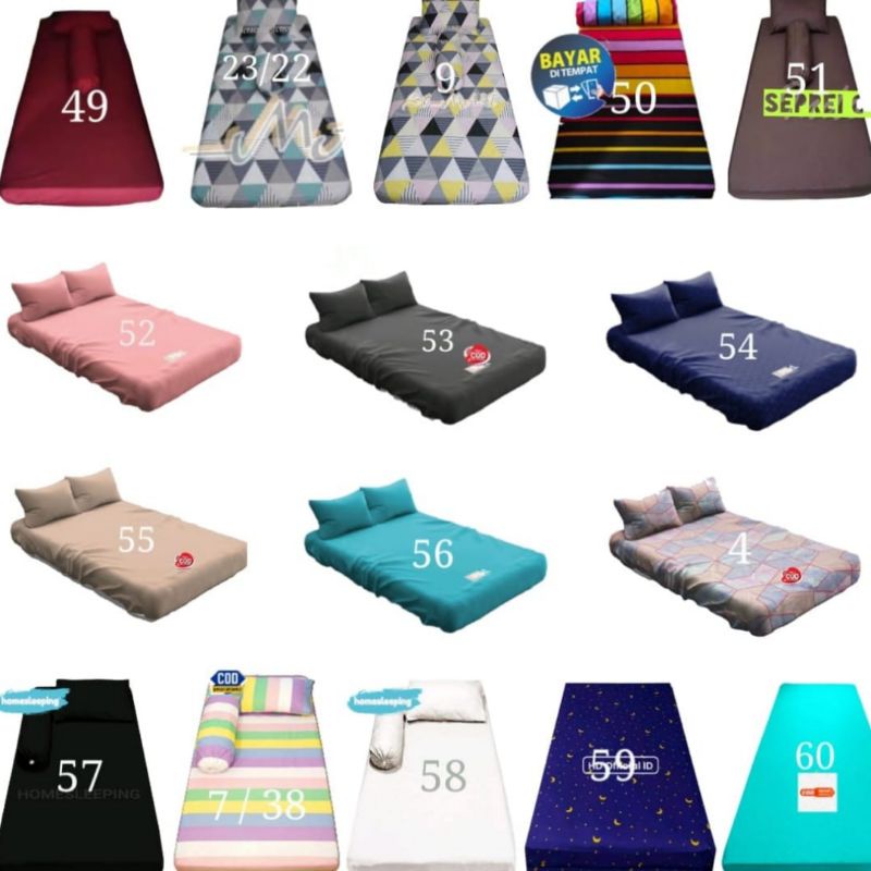 SARUNGKASUR SPREI RESLETING 1 SET ( SUDAH ADA SARBAN &amp; SARGUL  ) SESUAI DESKRIPSI