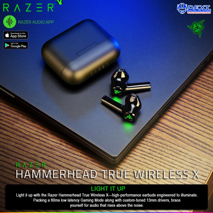 Razer Hammerhead TWS X True Wireless X Gaming Earbuds