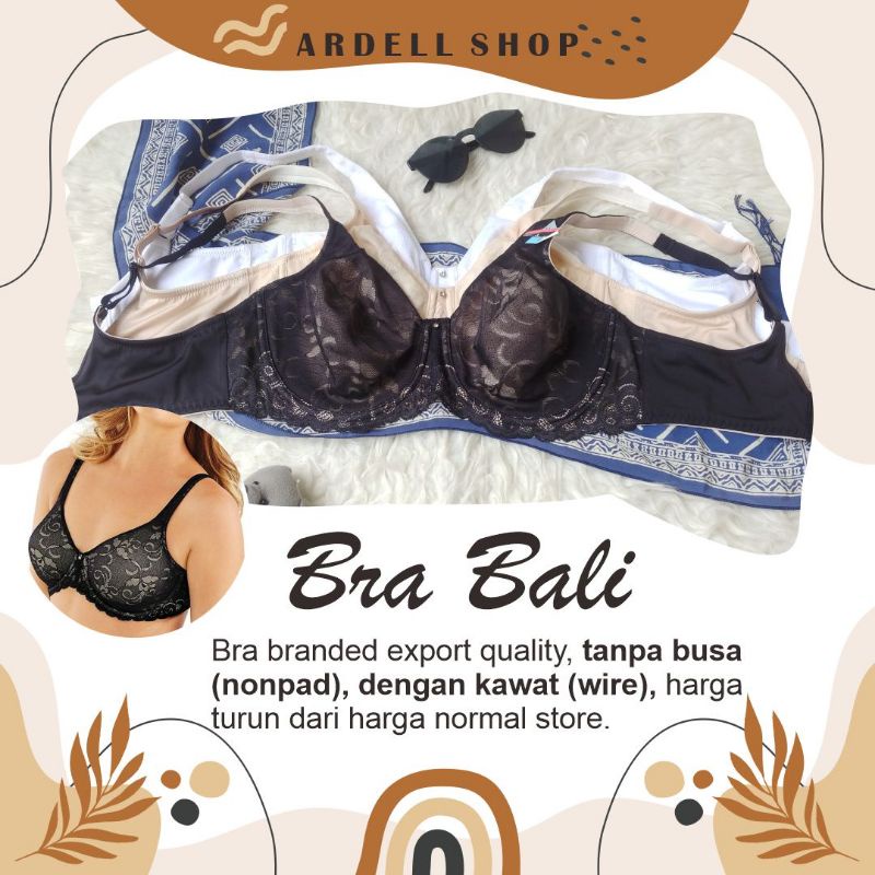Bra Berkawat Tanpa Busa Full Cup BALI 0977 / Bra Support Besar Tidak Panas 40E - DLC