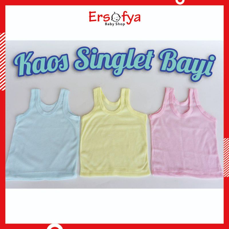 Singlet Bayi Kaos Dalam Bayi Bahan Katun Kaos Kutang Bayi Murah