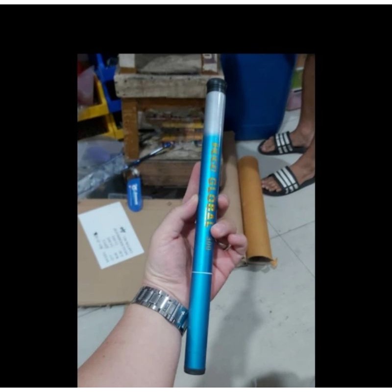 tegeg pancing ruas pendek 300cm Hugo global pole fiber