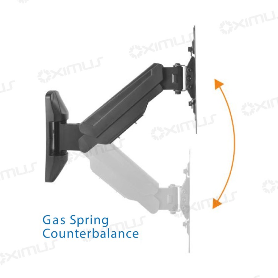 Bracket TV Wall Gas Spring Naik Turun Swivel 24&quot; - 55&quot; OXIMUS L200