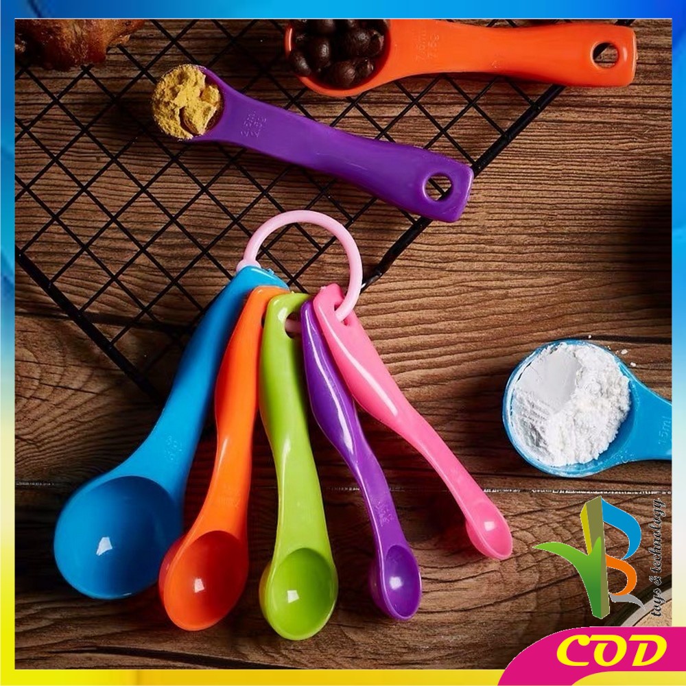 RB-C142 Sendok Takar Set 5IN1 Measuring Spoon Sendok Ukur Bumbu Dapur Sendok Takaran MPASI Bayi