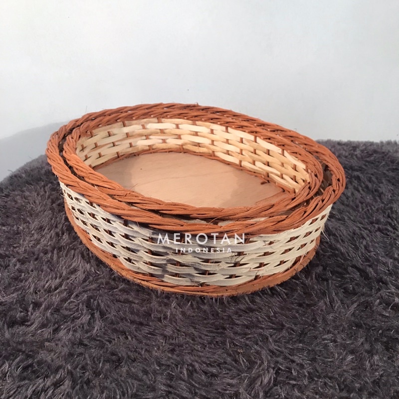 Keranjang Hantaran / Keranjang Rotan Oval / Keranjang Seserahan
