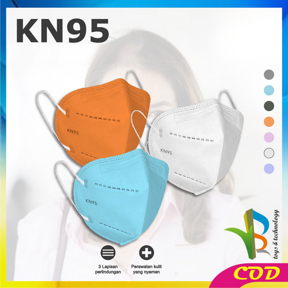 RB-C279 Masker KN95 5 Ply Isi 10Pcs Disposable Mask Facemask Masker Earloop Masker Kesehatan Medis