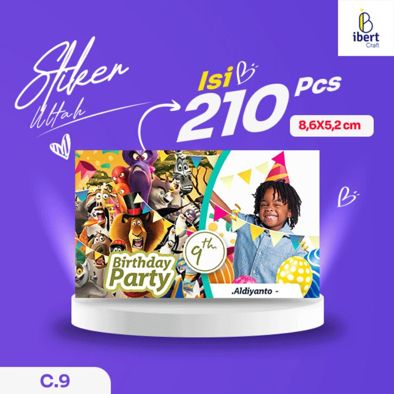 

STIKER ULTAH ( ISI: 210PCS/PACK )