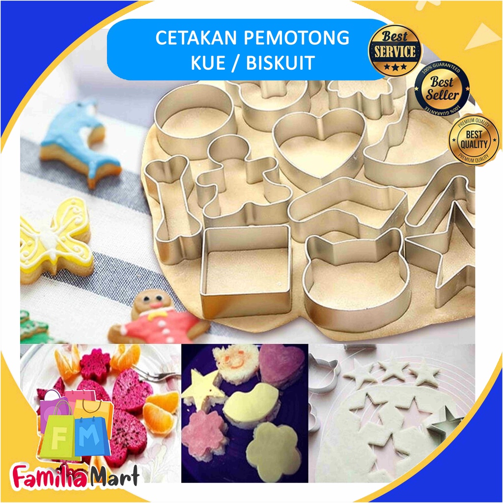 Cetakan Pemotong Kue / Biskuit / Cookies DIY Bahan Metal