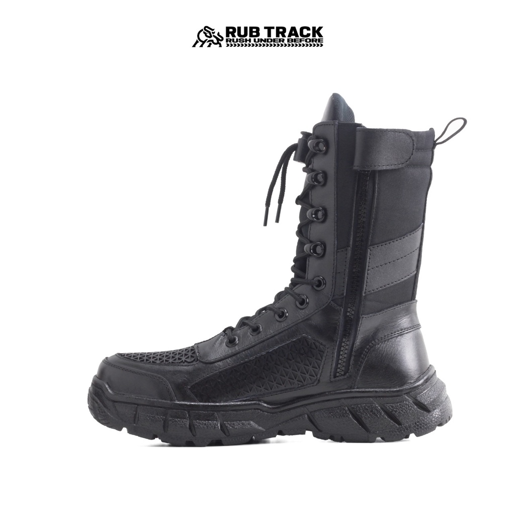 RUBTRACK - Sepatu pdl Ninja Boa Libra Bahan Kulit Asli Premium Model Tawon Ninja Boa Tali Putar Lacing Sistem Fitgo Impor Pdl Tni Polri Resleting Ziper Kombinasi Crordura Top Tactical Shoes