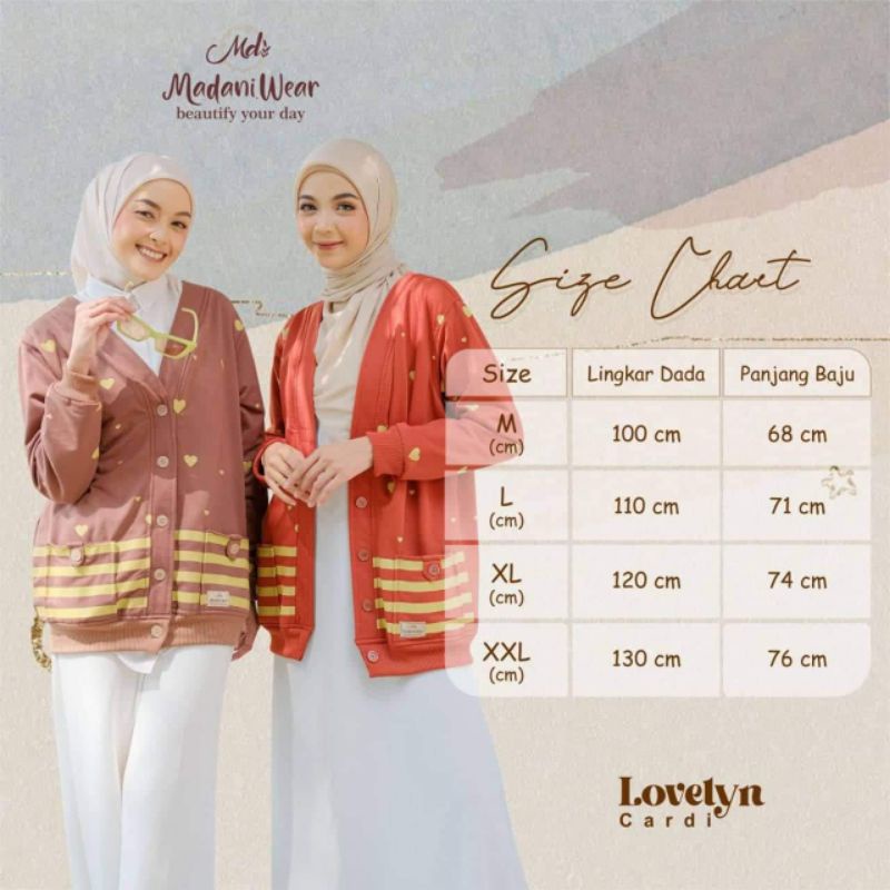 LOVELYN CARDI BY MADANI WEAR OUTER CARDIGAN MUSLIMAH TERBARU OUTFIT OOTD WANITA MODERN KEKINIAN