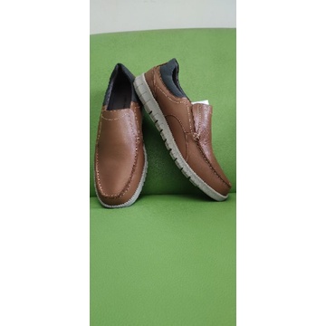 Sepatu Obermain Slip On Brown, Cowo Ori Second Preloved.